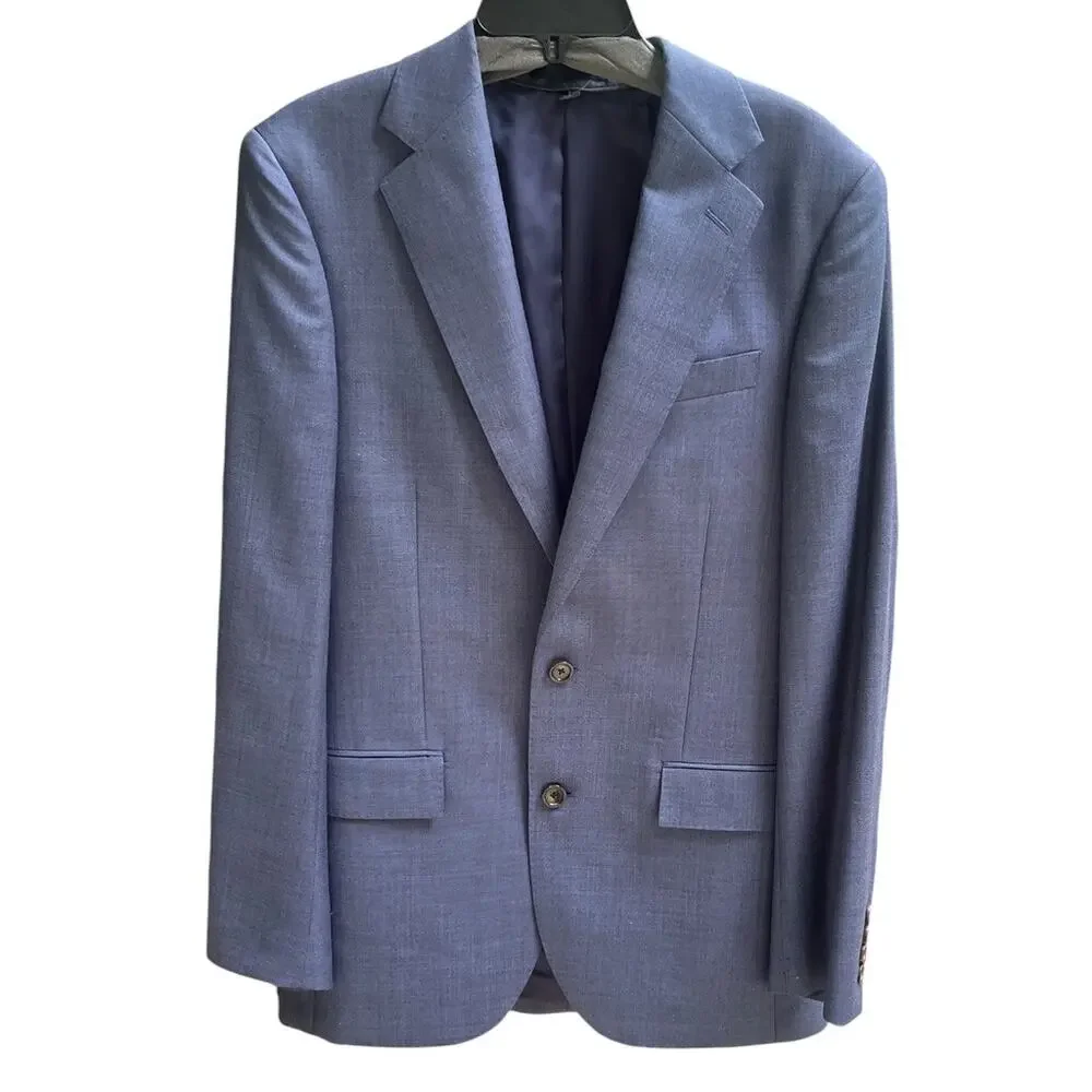 J Crew LUDLOW Slim-fit Suit Jacket, Italian Wool | Mens 36R, Heather Blue NWT